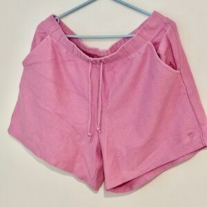 PINK Victoria's Secret Soft Pink Ribbed Lounge Shorts